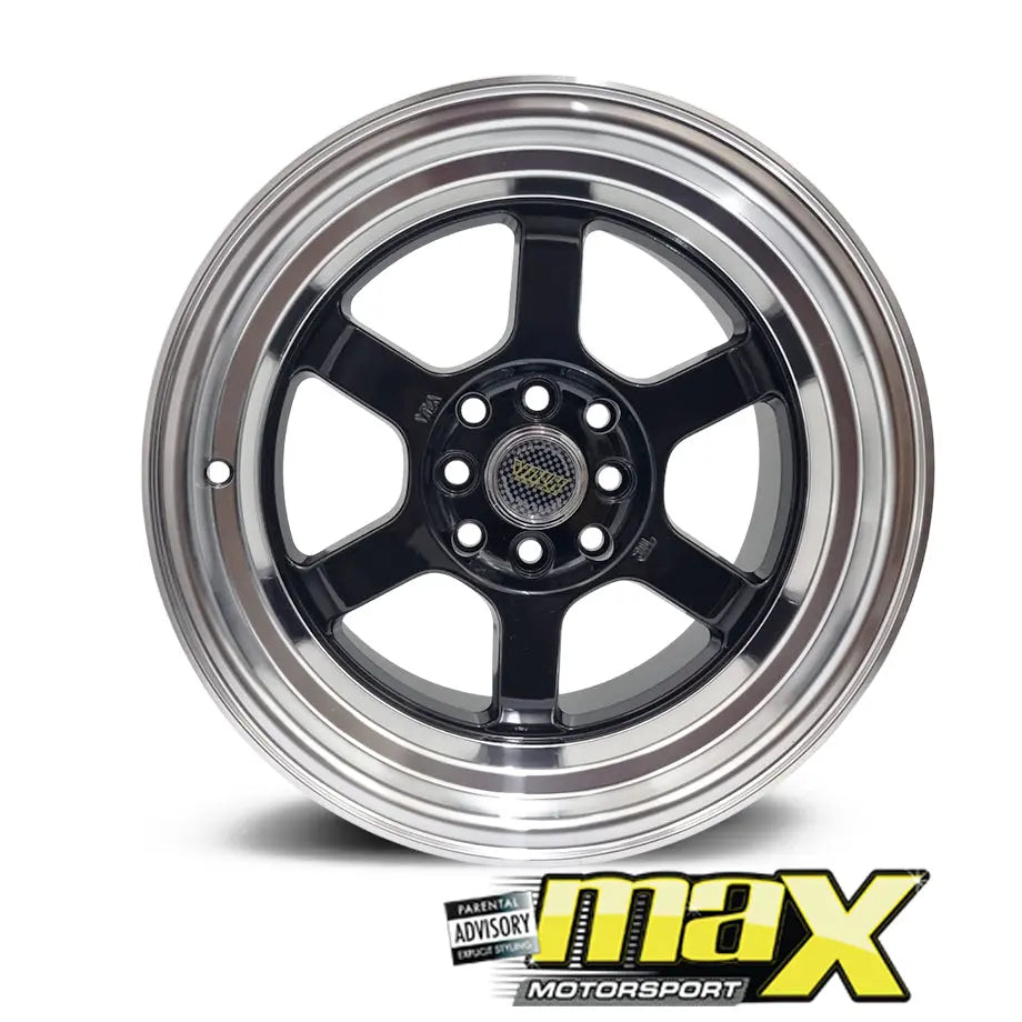 15 Inch Mag Wheel - MX6022 V.olk Deep Dish Wheels - 4x100 / 4x114.3 PCD Max Motorsport
