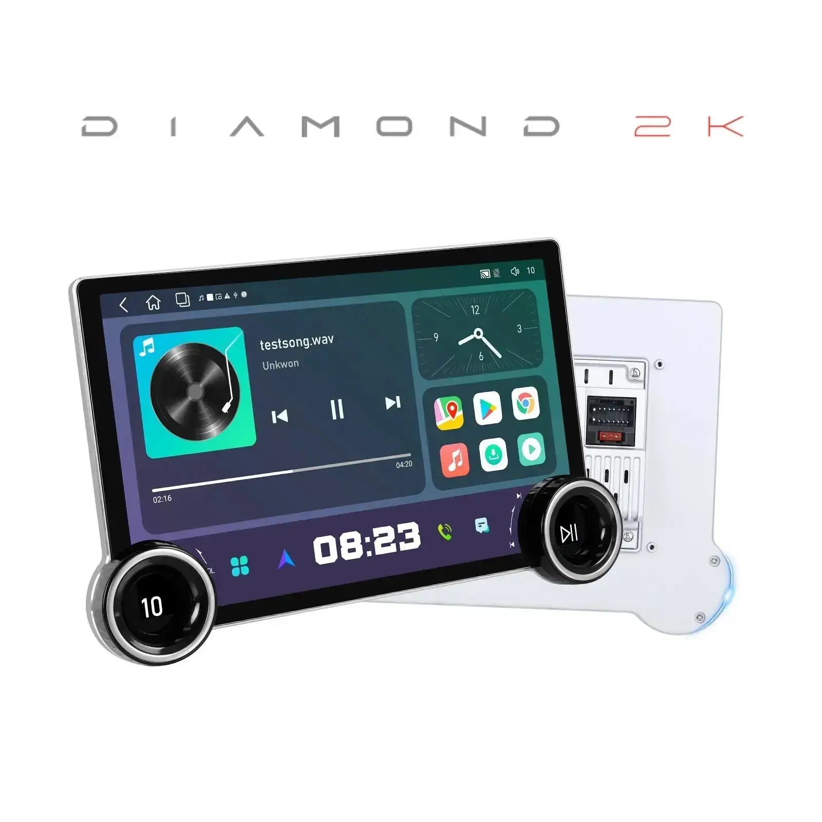 Diamond 2K - 11.5 Inch Dual Knob Android Multimedia Entertainment Unit - Haval H1 (12-21) Diamond 2K