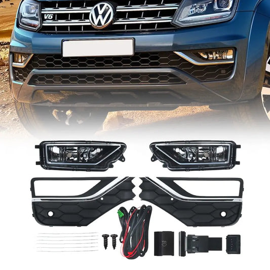 Suitable To Fit - VW Amarok (17-22) OEM Style Fog Lamps & Covers Max Motorsport